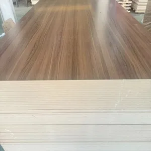 Low Formaldehyde 6mm E1 Glue White Double Faced Melamine Paper Mdf Board thumbnail-1