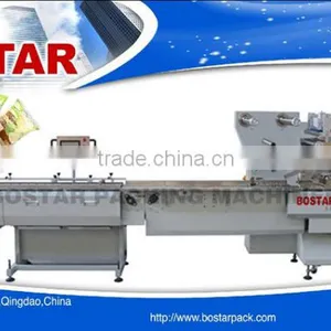 Automatic Horizontal Flow Wrap Pillow Pack Nitrogen Packing Machine for Bakery Food thumbnail-1