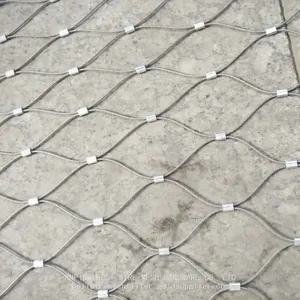 Stainless Steel Safety Mesh Ss304 Ss316 Stainless Steel Rope Mesh/Zoo Safety Mesh Fenc,Animal Safety Fence Mesh thumbnail-5