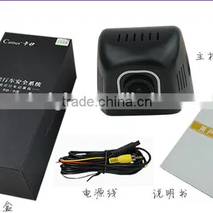 2016 Popular One Way Driving Video Recorder Universal Hidden WIFI NTK 96658 Chipset DVR Car Tachograph Car Camera Kits thumbnail-5