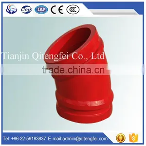 DN125 Concrete Pump Casting Double Wall Elbow DN125 thumbnail-1