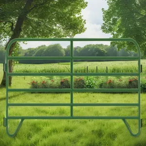 Hot Dip Galvanized Metal Wire Sheep Pen PVC-Coated Security Fence Panels and Posts for Cattle Protection Trellis & Gates thumbnail-3
