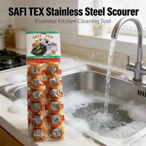 Multi-Purpose Custom Ss410 Scourer Steel Scrubber For Kitchen Bathroom & Garage thumbnail-2