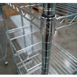Wire Shelving Unit Closet Wire Shelf, Wire Rack, Chrome Shelf, Chrome Rack, thumbnail-4