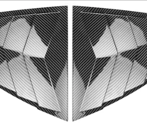 21-25 Model Y Rear Window Triangular Louvers - ABS Plastic Matte Black Finish thumbnail-4