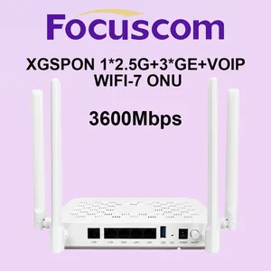 WIFI 7 ONU XGSPON 2.5G 10G FTTH Solution WIFI7 Router BE3600 High Speed Download XGPON ONT thumbnail-1