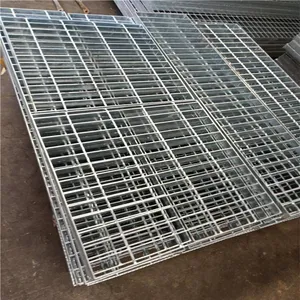 Sprayed Grating Panels for Petrochemical Platforms, 253/30/100 Circular Steel Grating Panels, Steel Grating Panels for Equipment Platforms thumbnail-1