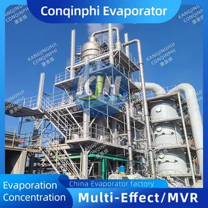 PLC Controlled Skid-mounted MVR Evaporation Equipment 304 Stainless Steel 500L/H Capacity thumbnail-4