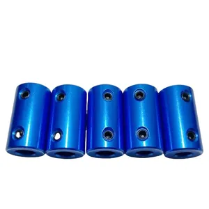 Robot Blue Aluminum Flexible Shaft Coupling Rigid Coupler Connector 2-10mm thumbnail-5