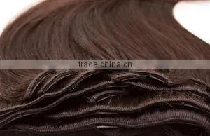 20 Inch Color 1#, Peruvian Hair Hand Tied Weft Hand Tied Hair Extensions thumbnail-1