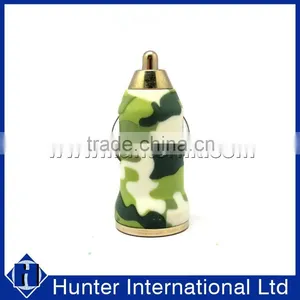 OEM Floral Design Single USB Bullet Car Charger thumbnail-1