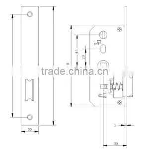 Aluminum Door Lock thumbnail-3