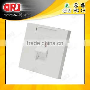 Shenzhen DRJ New Single Ports Faceplate With Shutter 86*86 thumbnail-1