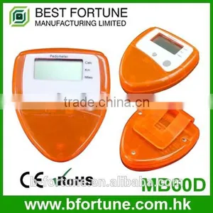 MB60D_TOR Orange Colorful Gift Plastic ABS Case LCD Display Wrist Band Step Counter thumbnail-1