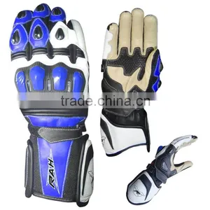 Full Racers Custom Motorbike Leather Gloves thumbnail-2