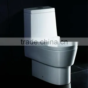 EAGO Ceramic P-trap Water Closet Dual Flush Washdown Toilet WA332P Toilet Bowl thumbnail-1