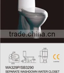 EAGO Ceramic P-trap Water Closet WA332P Toilet Bowl thumbnail-1