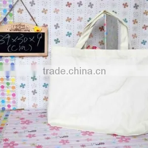 White Canvas Bags Shopping thumbnail-1