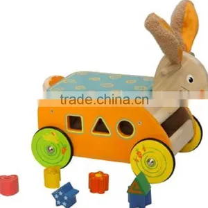 Wooden Rabbit Riding Toys for Toddlers thumbnail-1