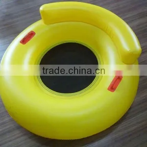 Inflatable Air Float Tube With Back Cushion thumbnail-1