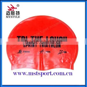 National Race Swimming Cap Silicone Fish thumbnail-1