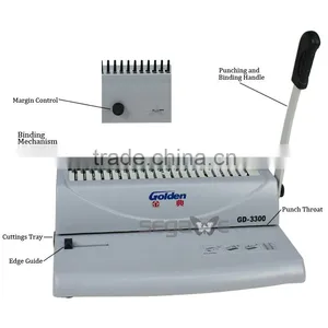 NEW A4 Wire Comb Coil Hole Punch & Binder Book Binding Machine 10Sheets 250Pages thumbnail-6
