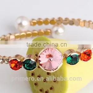 Women Jewelry 18K Rose Gold Austrian Crystal CZ Diamond Bracelets & Bangles thumbnail-5