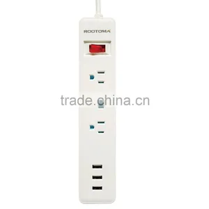 New Design US Standard Socket, Surge Protector, Usb ul Power Strip Supplier's Choice thumbnail-2