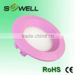 85-265V 3W 2835SMD 99mm Plastic+Aluminum Pink Color Recessed LED Panel Lights Quality Choice thumbnail-1