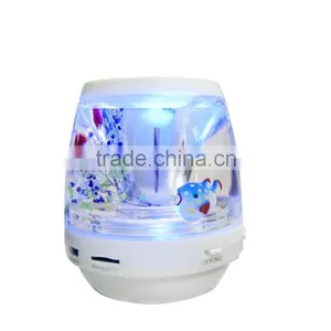 New Arrivel LED TF Card Slot and Hand-free Calls Support Liquid Bluetooth Speaker thumbnail-3