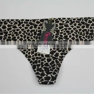 Leopard Print Seamless Sexy Ladies G-string thumbnail-1