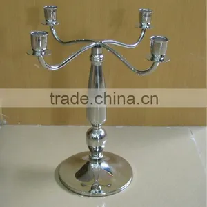 4 Arms Stainless Steel Candle Holders, Candleabra, Candle Stands thumbnail-1