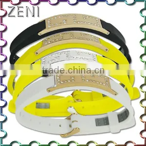 Custom Design High Quality Silicone Bangles thumbnail-1