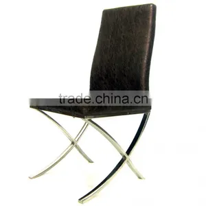 Upholstery Dining Room Chair With Stainless Steel Leg thumbnail-1