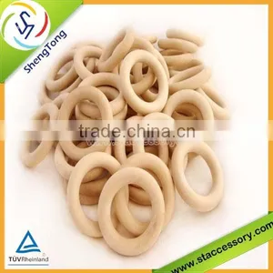 Wholesale New Product Wooden Teething Ring Unfinished Wooden Ring Quality Choice thumbnail-5