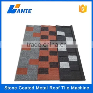 2016 New Design Zinc Plate Colorful Stone Coated Metal Roofing Tile thumbnail-2