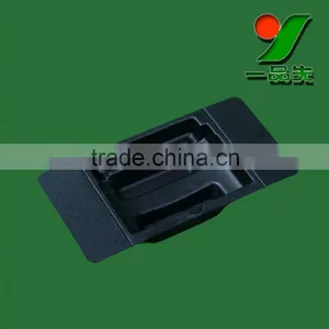 Black Color Fiber Molded Biodegradable Protective Packaging Inserts Trays Plastic Blister Packaging thumbnail-4