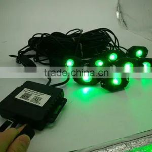 9W RGB Led Rock Lights Waterproof Off Road LED Rock Light Kit - 8 Pods LED Rock Lights For Off Road Quality Choice thumbnail-5