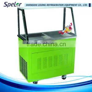 Automatic Working Hot Sale Flat Pan Fried Ice Cream Machine thumbnail-1