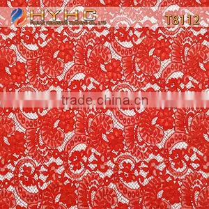 Fashion Designs High Quality 100% Polyester Guipure Lace Fabric T8112 thumbnail-1