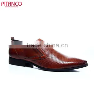 Punched Leather Brown Men's Dress Shoes thumbnail-1