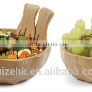 Bamboo Salad Bowls Set thumbnail-1