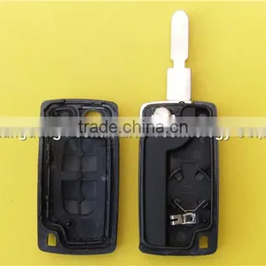 Auto Folding Flip 2 Button Remote Key Blank Shell Case for Peugeot 406 Wholesale thumbnail-5