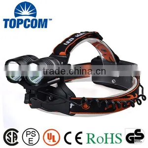 6000 Lumen Head Light Torch 2X XM-L T6 LED Rechargeable Headlamp thumbnail-1