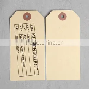 2016 Directly Factory Custom Irregular Shape Logo Paper Hangtag for Jeans T-shirt thumbnail-3