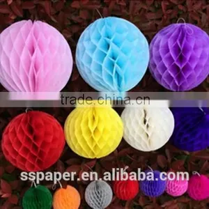 Big Tissue Paper Christmas Decoration Paper Honeycomb Ball for Latest Wedding Decoration thumbnail-2