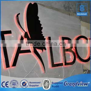 3D Illuminated Stainless Steel Logo Backlit Letter Signs thumbnail-3
