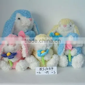 Lovely&beautiful Soft Stuffed Plush Valentine Rabbit With Bowknot for Valentine Festival thumbnail-5