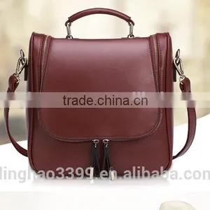 2016 New Arrivel Backpack Leather School Backpacks Portable Waterproof Shoulder Bag thumbnail-1