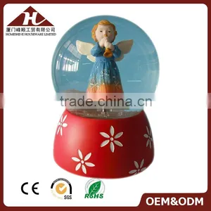 Angel Figurine 4 Inch Snow Globe With Blowing Snow Supplier's Choice thumbnail-1